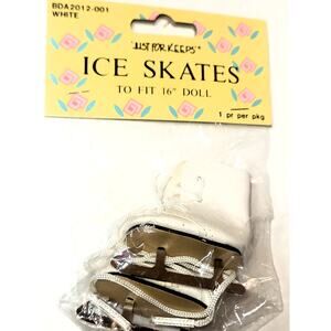 For 16" Doll "Just For Keeps" 1 Pair of Ice Skates New in Package